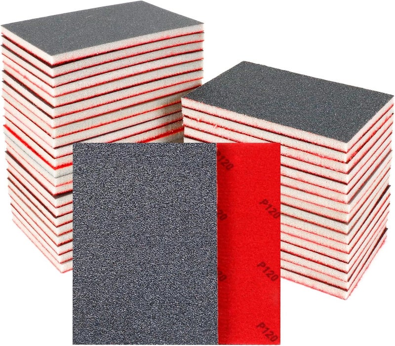 Pukamam 24 Pcs Sanding Sponge 80-3000 Grit Sandpaper Assortment, Washable & Reusable Sanding Blocks for Wood, Metal, Drywall, Glazing, Wet Dry Sandpaper for Smooth Finishing - Image 1